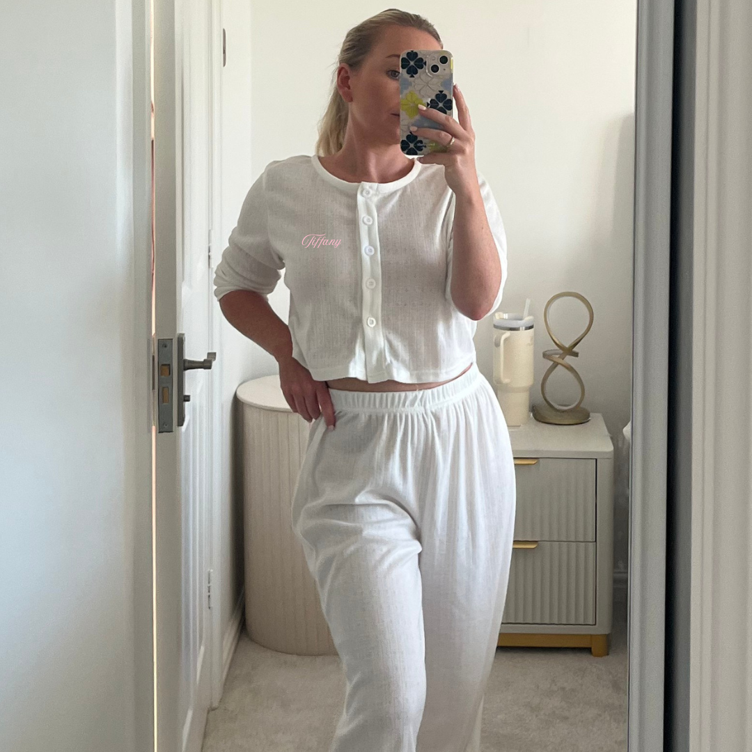 Pink Cloud Pointelle Pyjamas