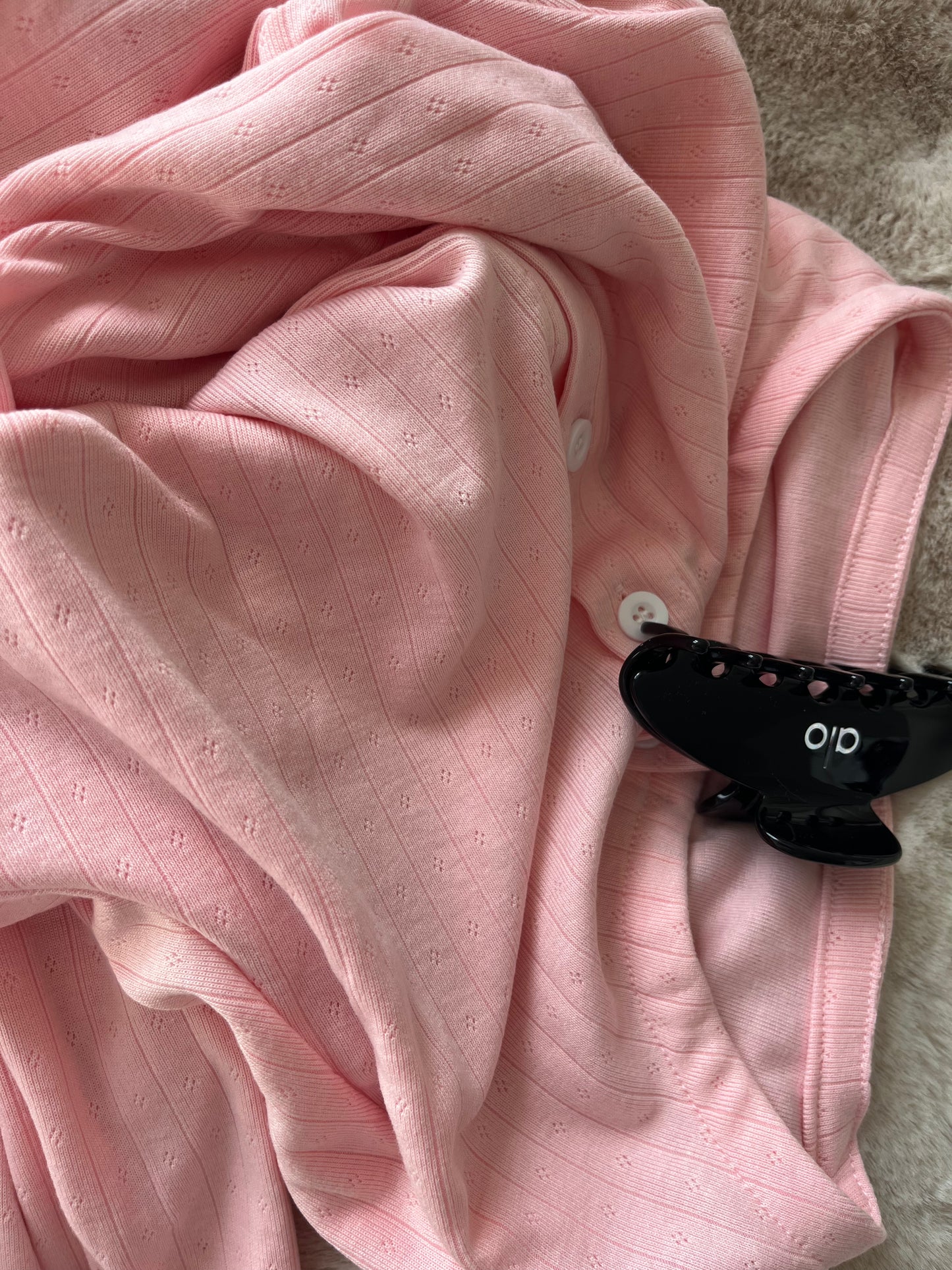 Pink Cloud Pointelle Pyjamas