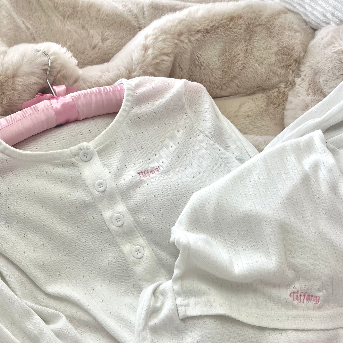 Pink Cloud Pointelle Pyjamas