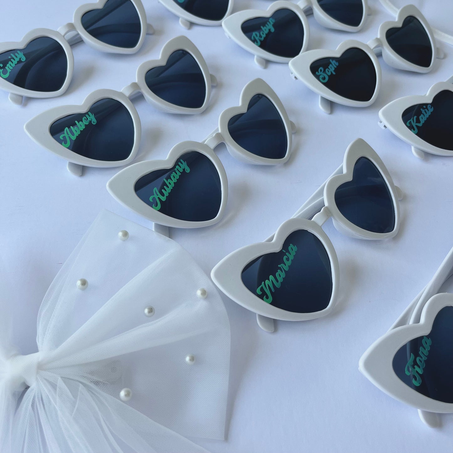 Hen Party Personalised Heart Sunglasses