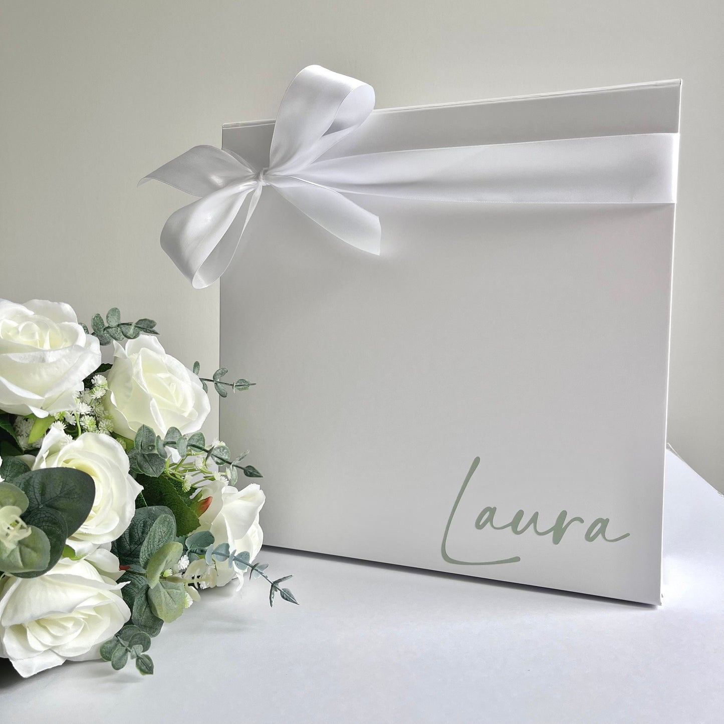 Sage Green Personalised Bridesmaid Proposal Box | Green Bridesmaid Proposal | Green Wedding Box | Personalised Green Gift Box