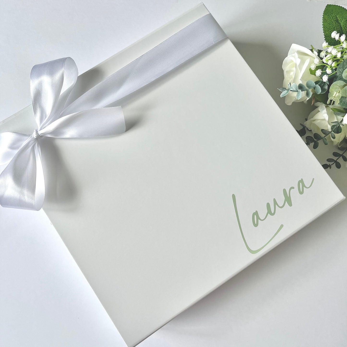 Sage Green Personalised Bridesmaid Proposal Box | Green Bridesmaid Proposal | Green Wedding Box | Personalised Green Gift Box
