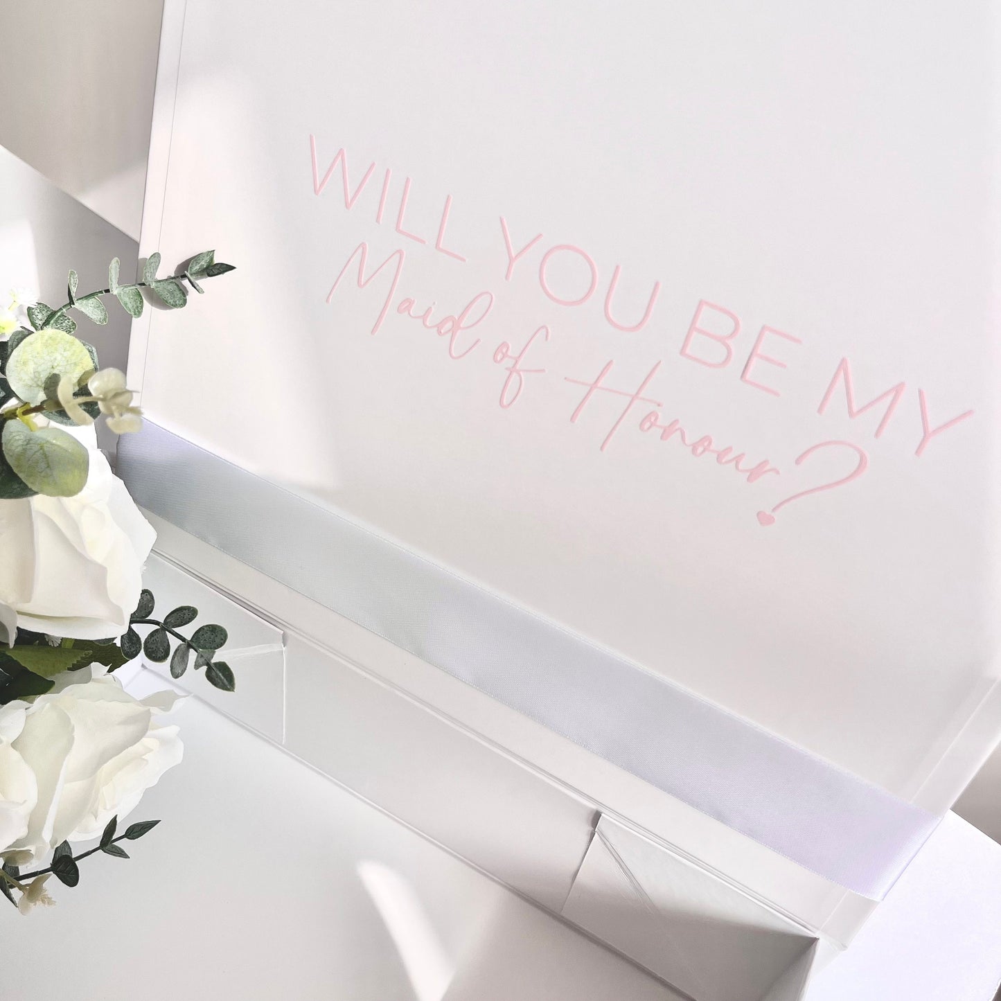 Pink Personalised Bridesmaid Proposal Box | Pink Bridesmaid Proposal | Pink Wedding Box | Personalised Pink Gift Box