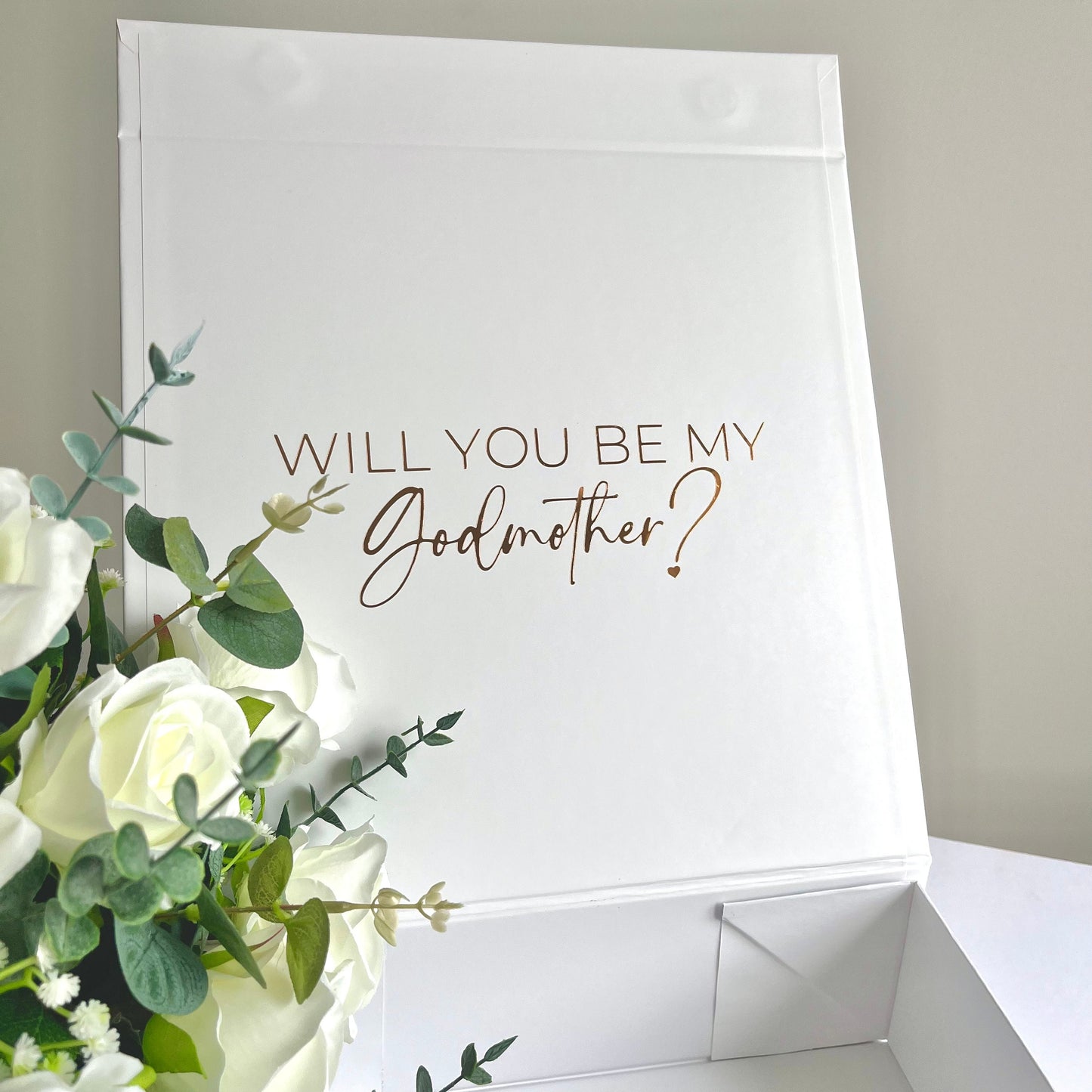 Baby Blue will you be my godmother gift | Will you be my godmother gift box | Blue gift hamper box Godmother Baby Boy | Baby Boy Godmother