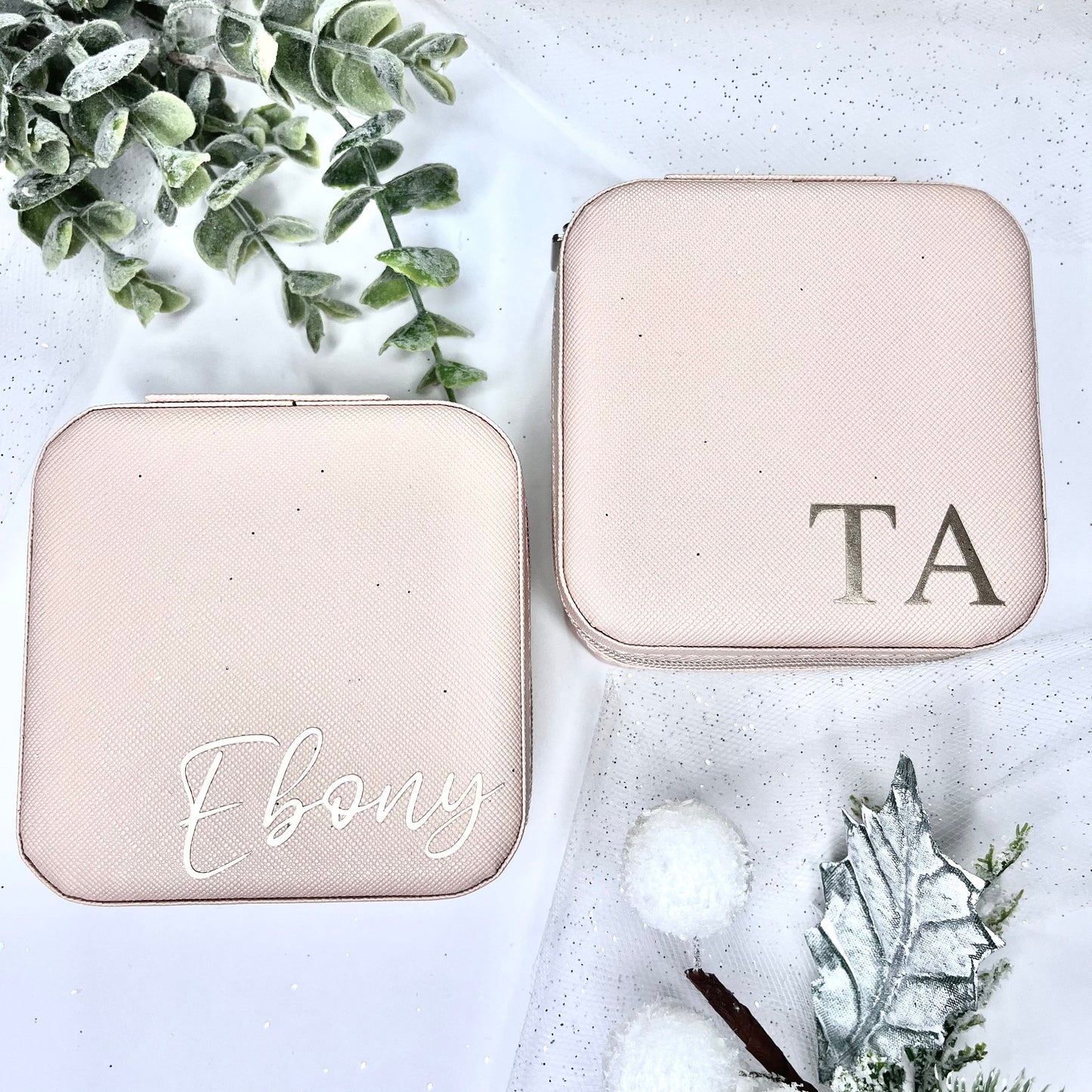 Personalised Travel Mini Jewellery Box | Gift for Bridal Box | Bridesmaid Box Fillers | Bridal Party Favours | Custom Small Jewellery Box