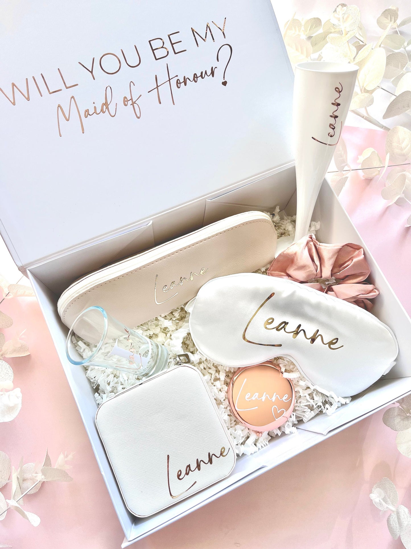 Personalised Travel Mini Jewellery Box | Gift for Bridal Box | Bridesmaid Box Fillers | Bridal Party Favours | Custom Small Jewellery Box