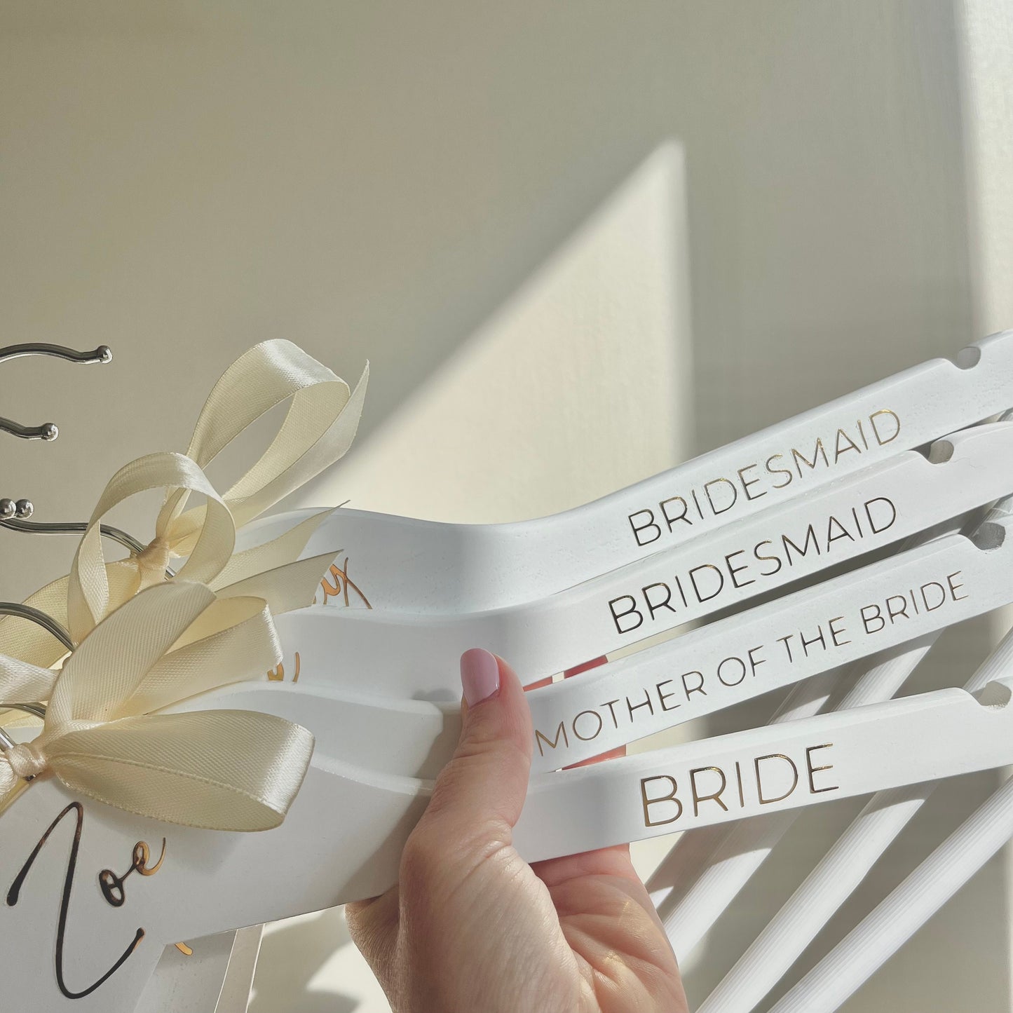 Personalised Hanger for Wedding Morning | Personalised Hanger for Bride Dress | Wedding Hanger for Bridesmaid | Bridesmaid Proposal Hangers