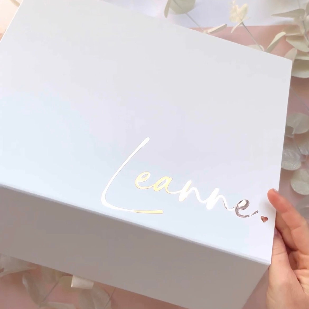 Personalised Birthday Gift Box | Empty Birthday Gift Box | Birthday Packaging | White Box  | Personalised Gift Box for Birthday Girl