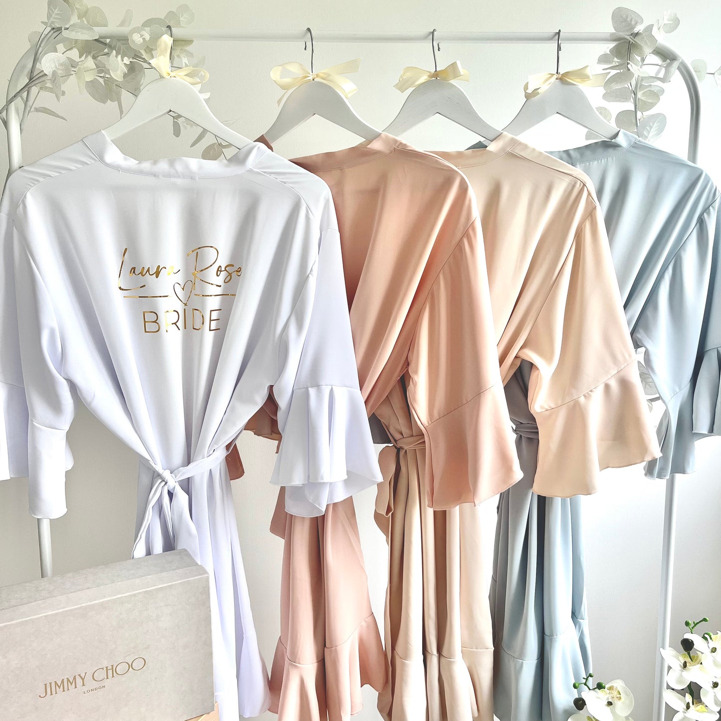 Personalised Luxury Ruffle Bridesmaid Robe