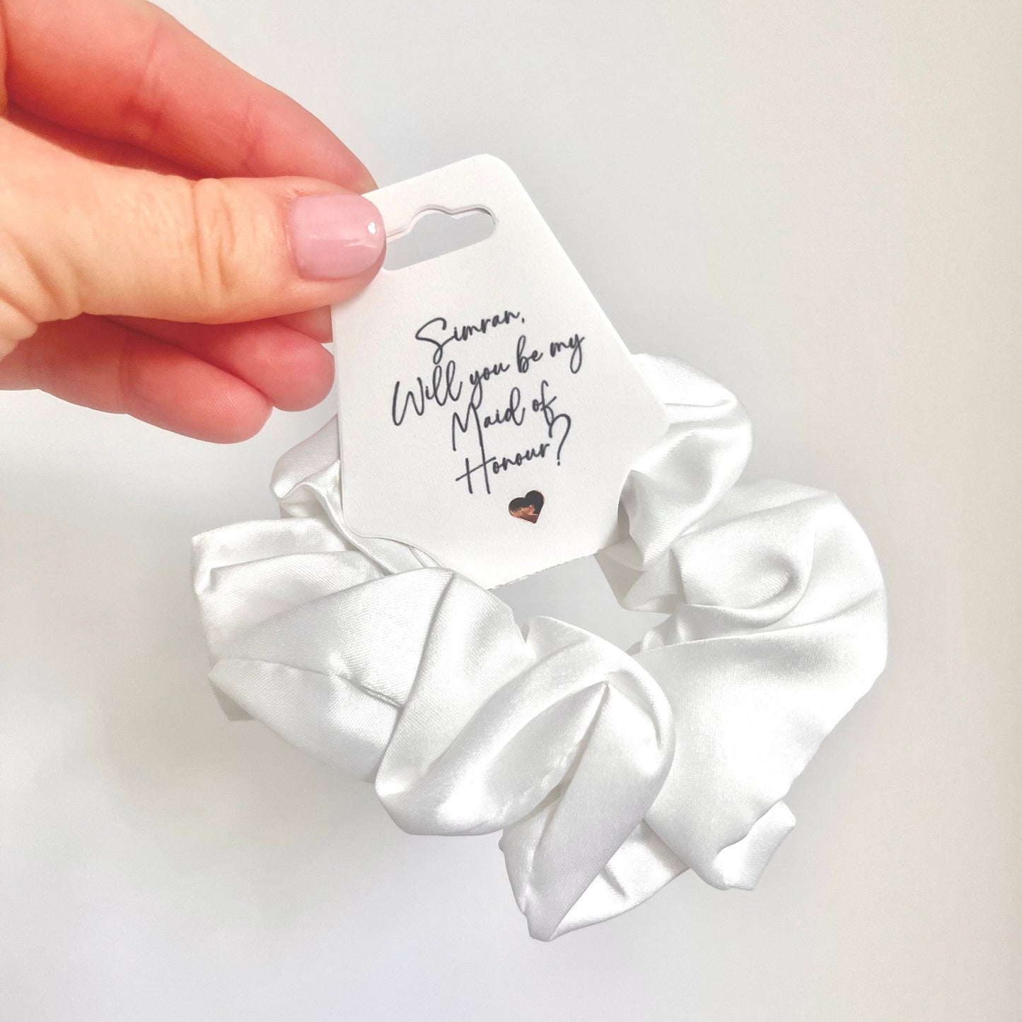 Personalised Proposal Scrunchie