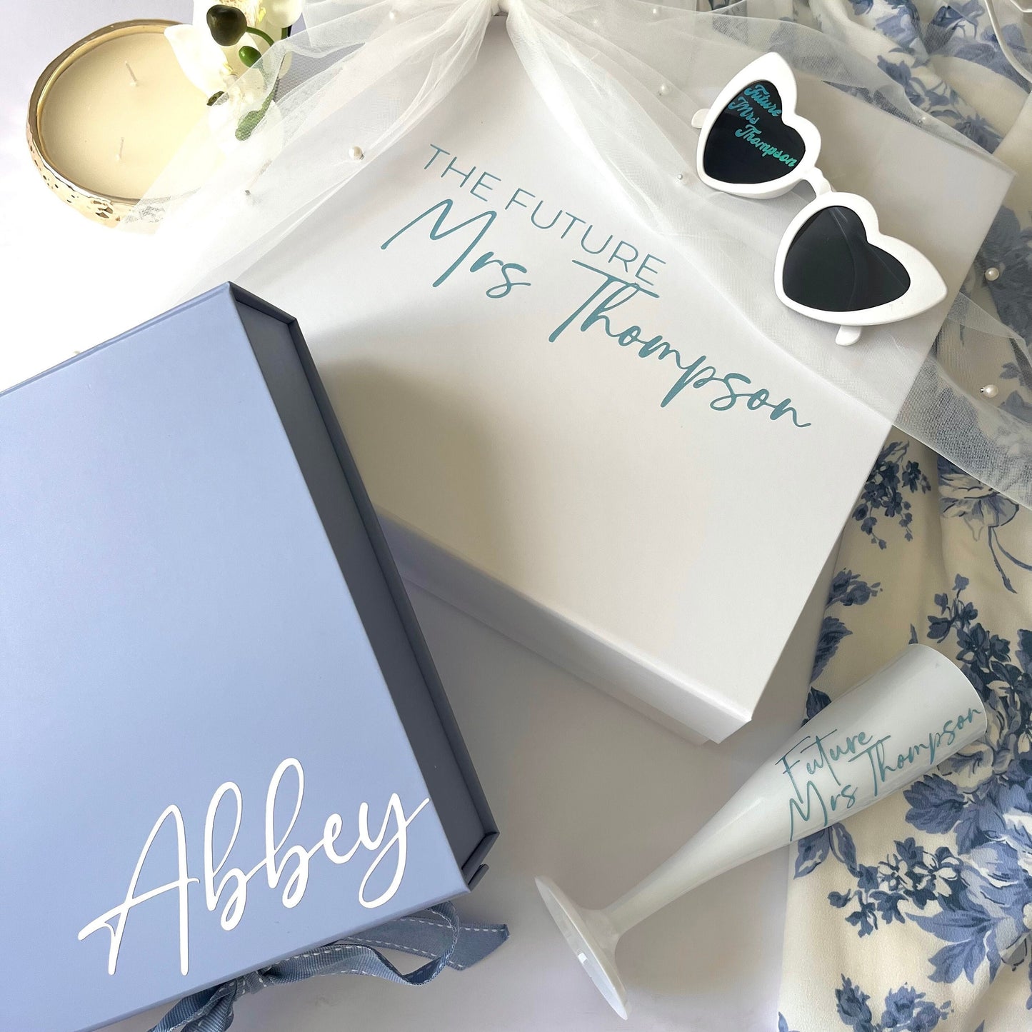 Blue Personalised Box | Hen Party Box | Bridesmaid Proposal Box | Shes On cloud 9 hen | Blue Wedding theme | Blue Bridesmaid | Blue box