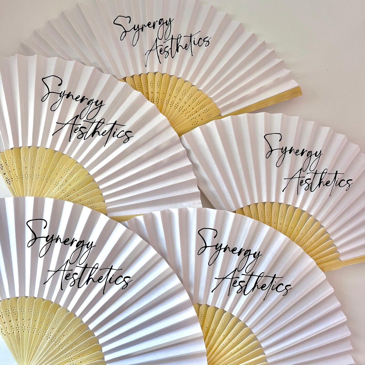 Name hand fan | Personalised bamboo paper foldable fan for hen parties | Party fan for holiday | Blue Greece Fans for Girls Trip |